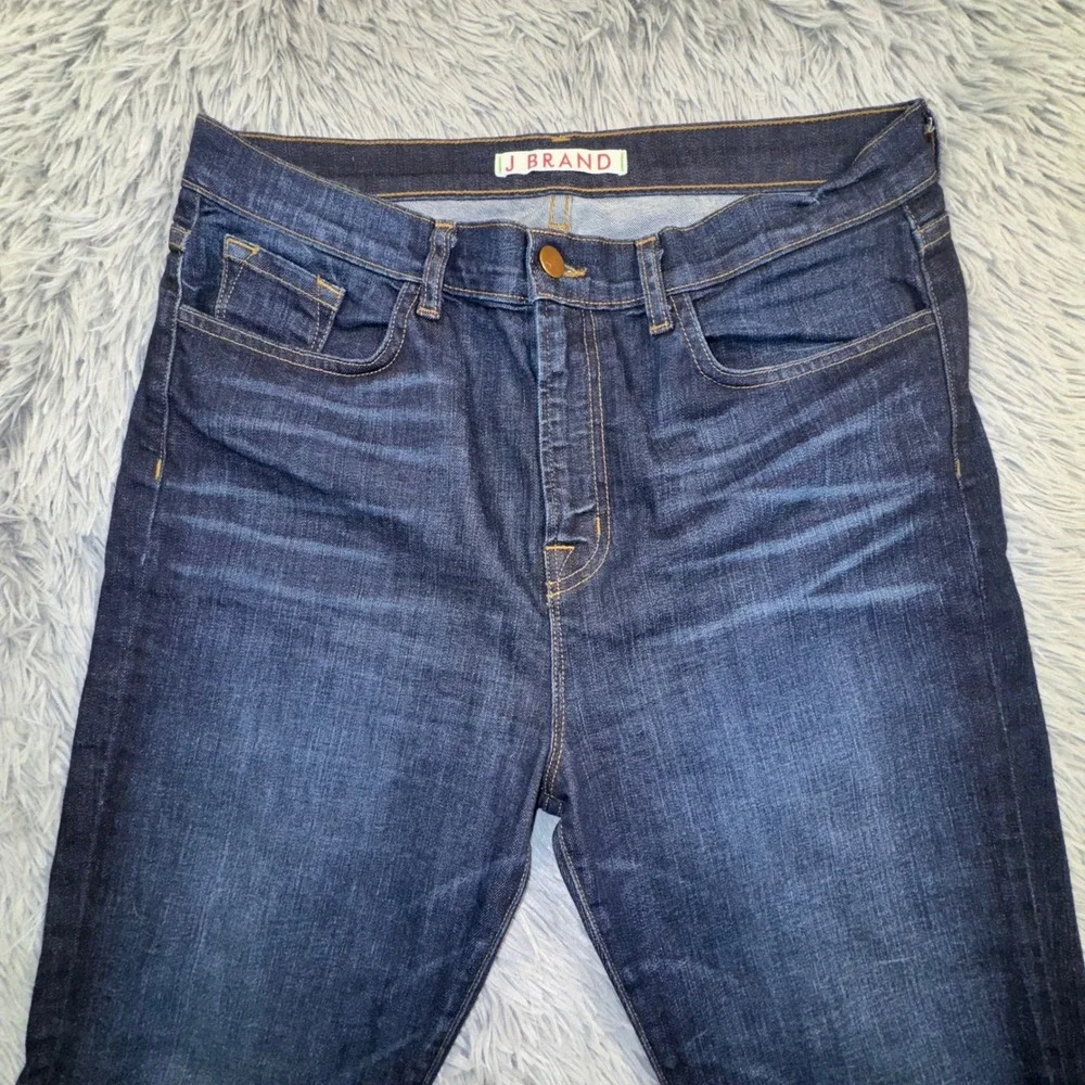 J BRAND Jeans Women's 32 Monaco Flare‎ High Rise Dark Wash Stretch Bell Bottom